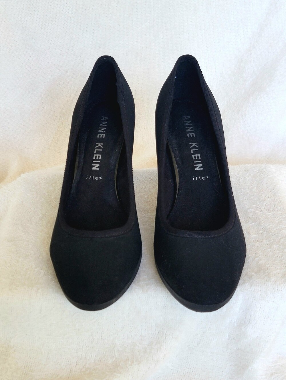 Anne Klein Carole Black Pumps | Formal Heels Size 7 - Picture 2 of 8